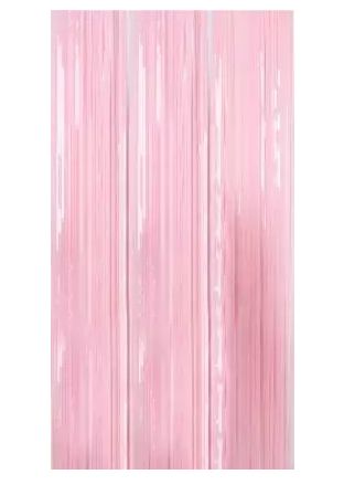 Lovely Pink Foil Curtain