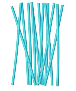 Caribbean Teal Paper Straws /25Pcs
