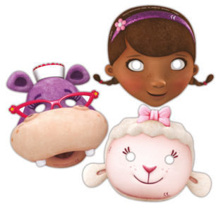 Die-Cut Masks Doc Mcstuffins /6Pcs