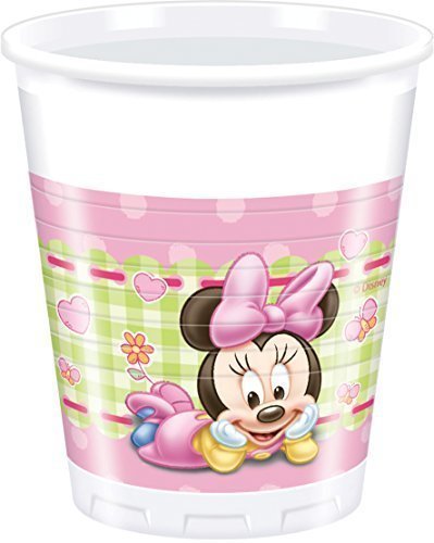 Plastic Cups Minnie Baby /8Pcs