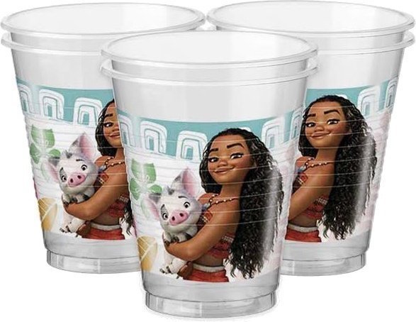 Plastic Cups Moana /8Pcs