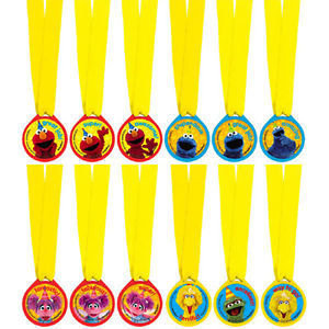 Sesame Street Award Medals Party Favors /10Pcs