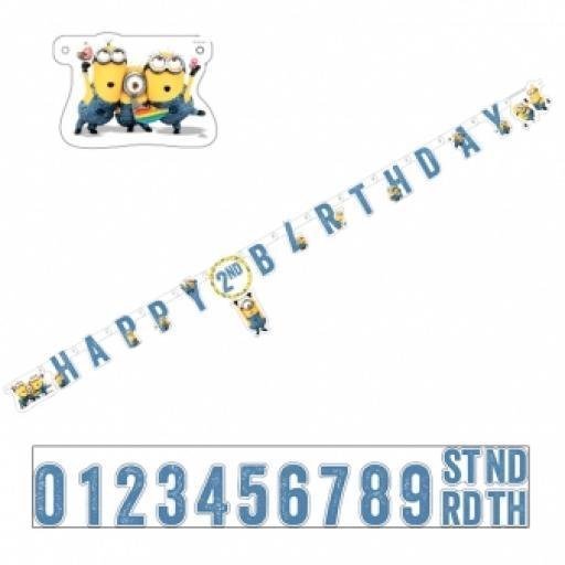 Despicable Me Minions Letter Banner