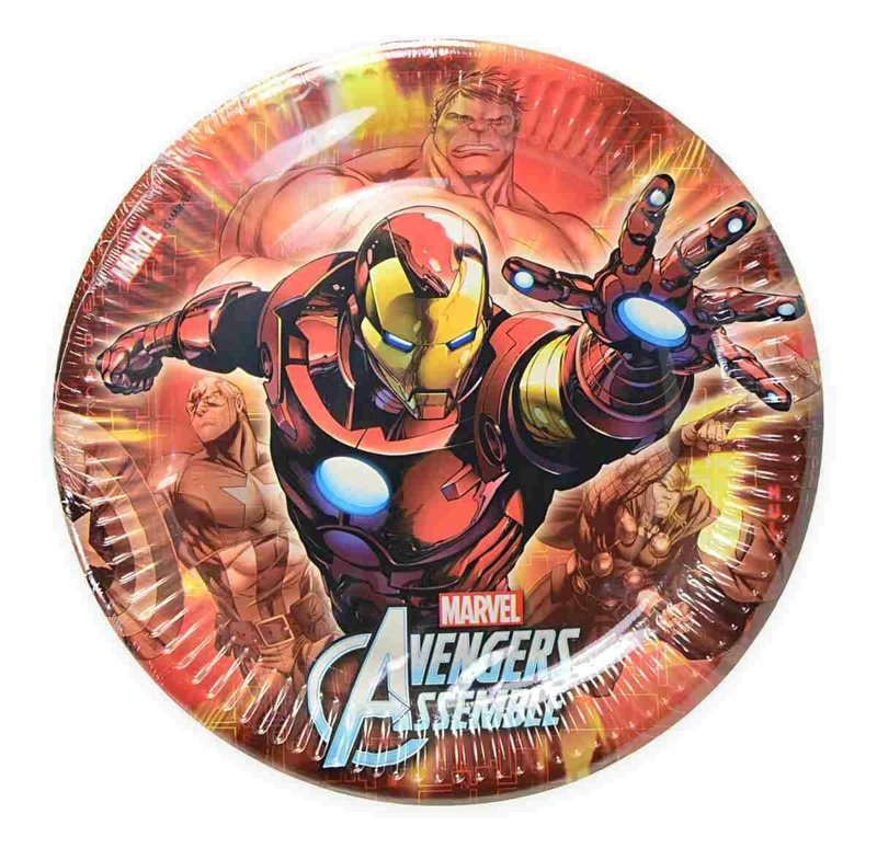 Paper Plates Avengers Multi Heroes /8Pcs