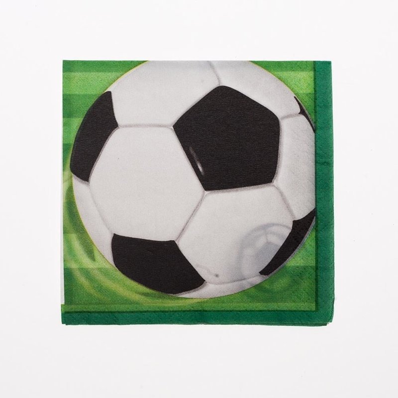 3D Soccer Beverage Napkins /20 Pcs