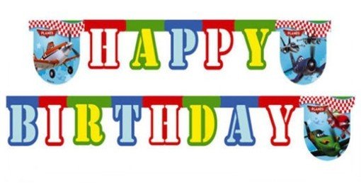 Die-Cut Happy Birthday Banner Planes