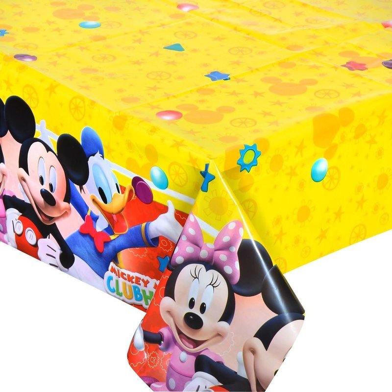 Plastic Tablecover Playful Mickey