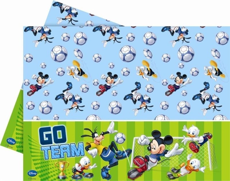 Plastic Tablecover Mickey Goal Plastic Tablecover Mickey Goal