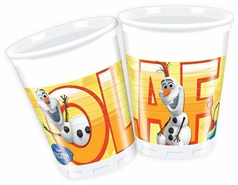 Plastic Cups Olaf Summer /8Pcs