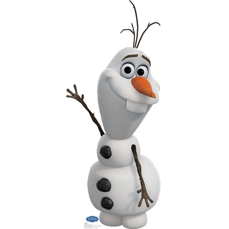 Frozen Olaf Snowman Cardboard Cutout