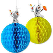 Honeycomb Decorations Olaf Summer /2Pcs