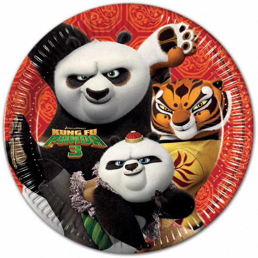 Paper Plates Kung Fu Panda /8Pcs