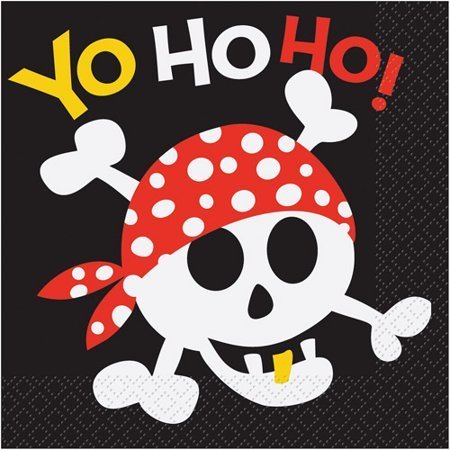 Pirates Fun Lunch Napkins /16Pcs Pirates Fun Lunch Napkins /16Pcs