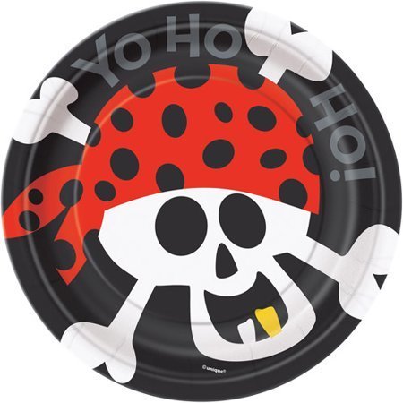 Pirates Fun Plates /8Pcs Pirates Fun Plates /8Pcs