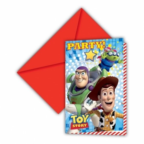 Invitations &amp; Envelopes Toy Story /6Pcs