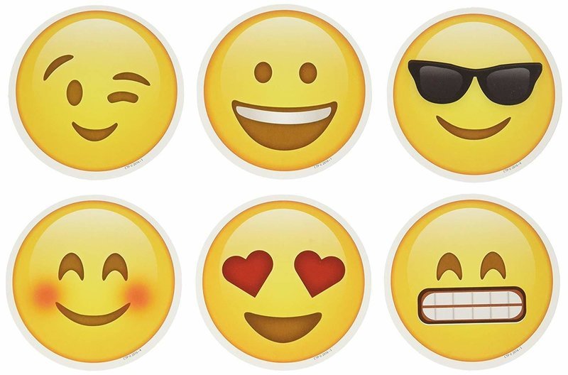 Emoji Fan Faces /10Pcs