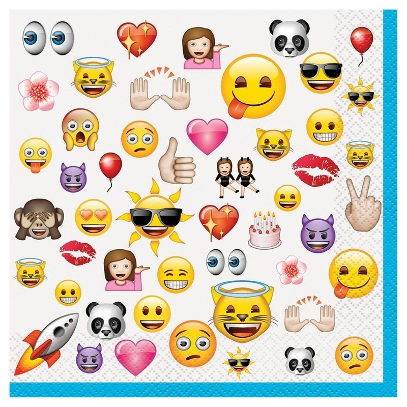 Emoji Lunch Napkins /16Pcs