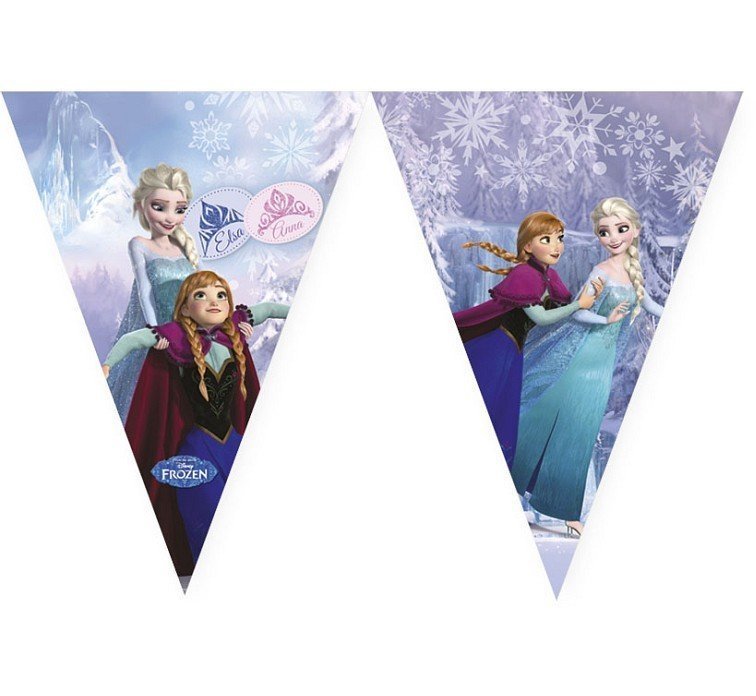 Triangle Flag Banner Frozen Ice Skating