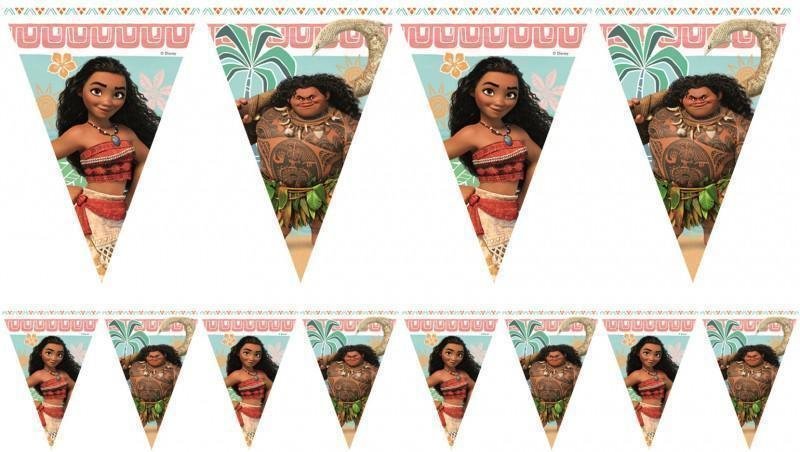 Triangle Flag Banner Moana