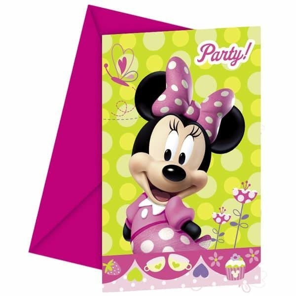 Invitations &amp; Envelopes Minnie Bow-Tique /6Pcs