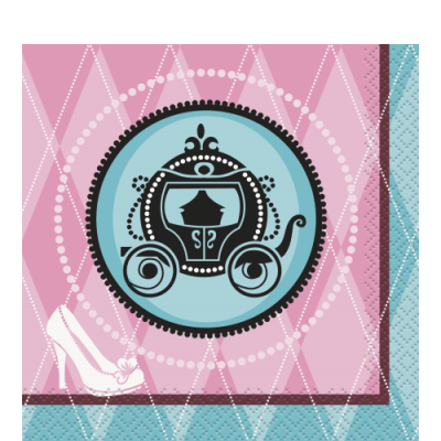 Fairytale Princess Beverage Napkins /16Pcs