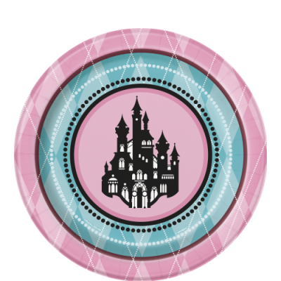 Fairytale Princess Plates /8Pcs