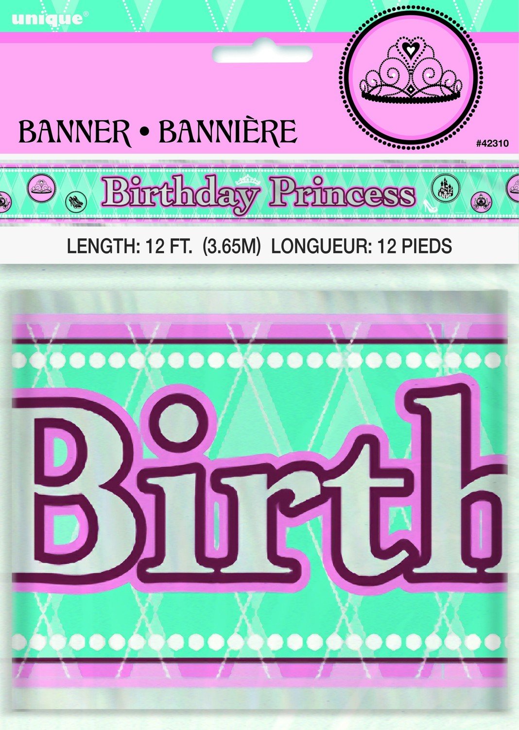 Fairytale Princess Foil Banner