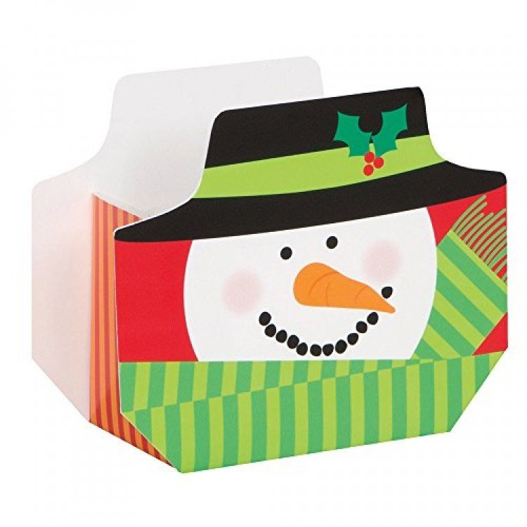 Happy Holiday Snowman Favor Box /8Pcs Happy Holiday Snowman Favor Box /8Pcs