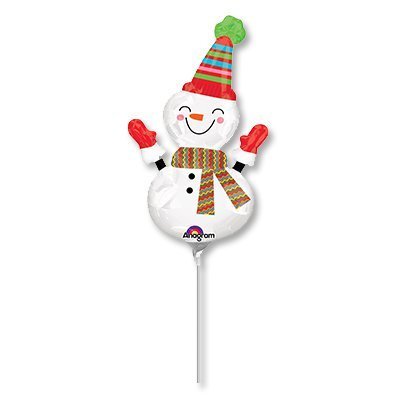Mini Shape Smiley Snowman Foil Balloon Mini Shape Smiley Snowman Foil Balloon