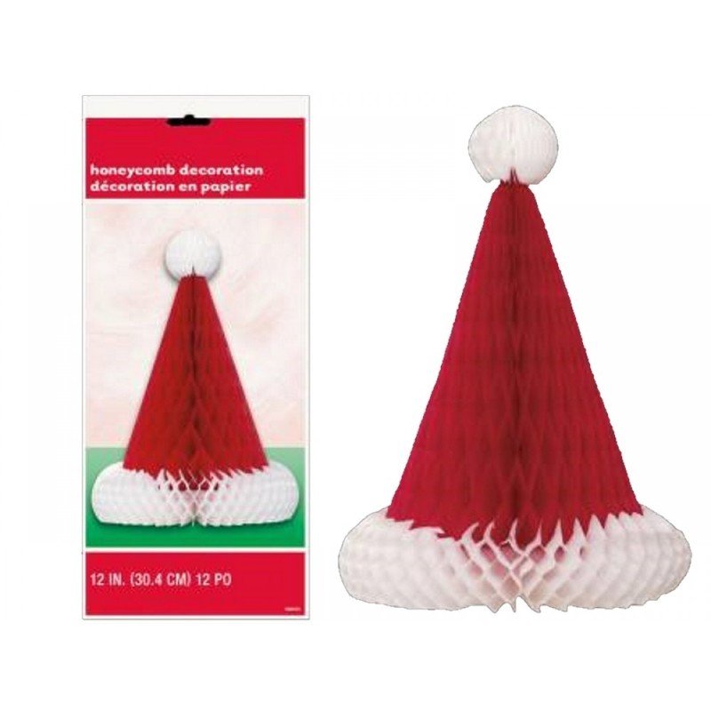 Santa Hat Honeycomb Centrepiece