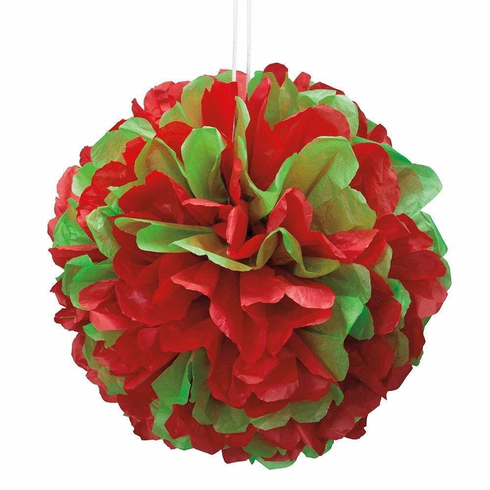 Red/Green Puff Décor