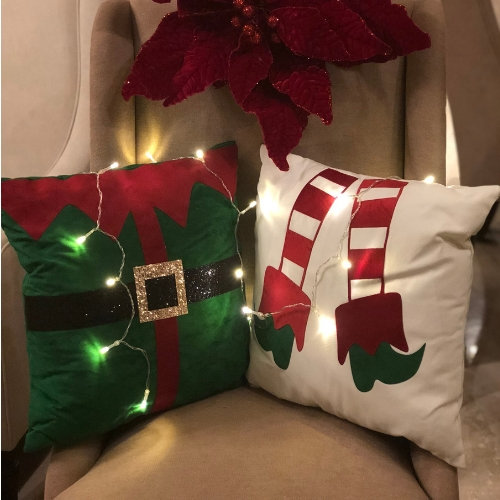Christmas Cushions Elf Set Of 2