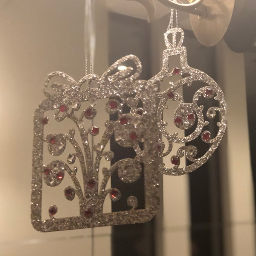 Gift And Ornament With Red Jewel