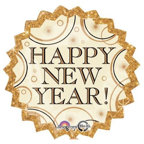 Golden Happy New Year Foil Balloon