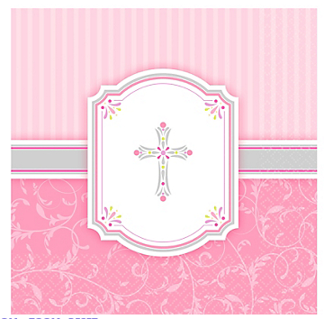 Lunch Napkins Blessings Pink /16Pcs