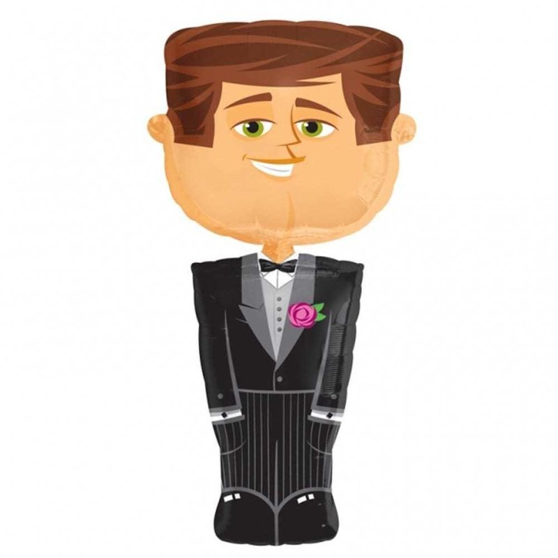 Groom AirWalker Foil Balloon