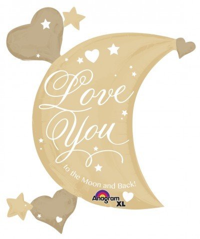 Supershape To The Moon And Back Foil Balloon