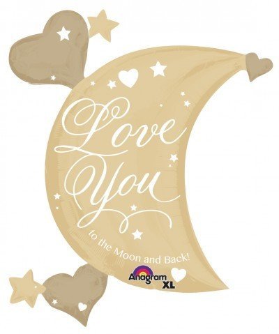 Supershape To The Moon And Back Foil Balloon