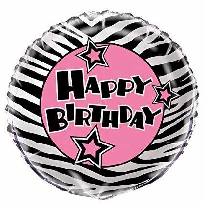Zebra Passion Foil Balloon