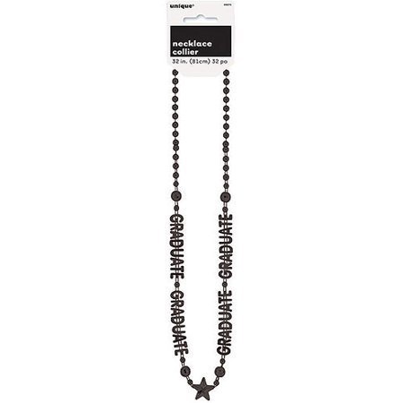 Black Grad Bead Necklace