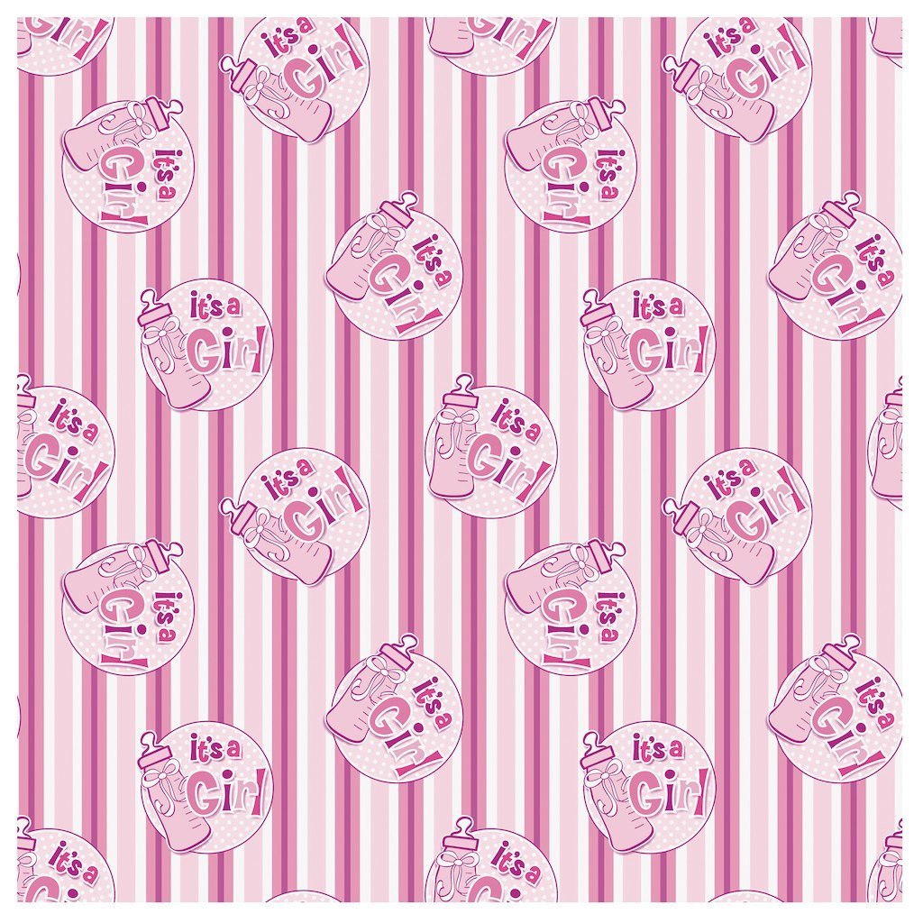 It&#39;s a Girl Bottle Gift Wrap