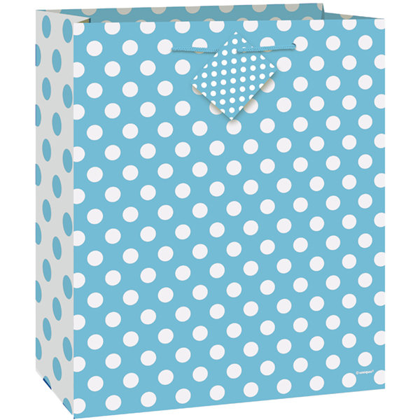 Powder Blue Dot Gift Bag