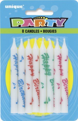 Print Happy birthday Candles /8Pcs