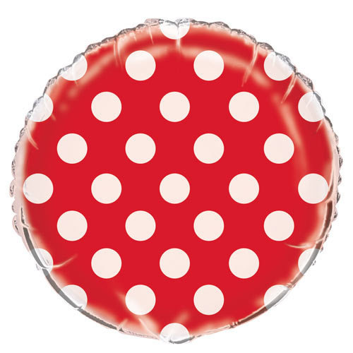 Red Dot Foil Balloon