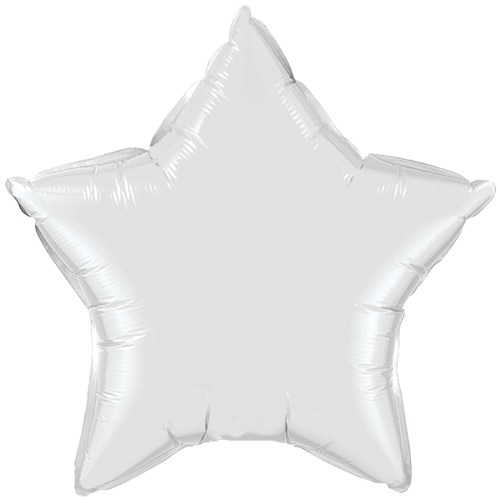 Star White Foil Balloon