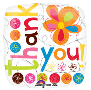 Thank You Colorful Foil Balloon