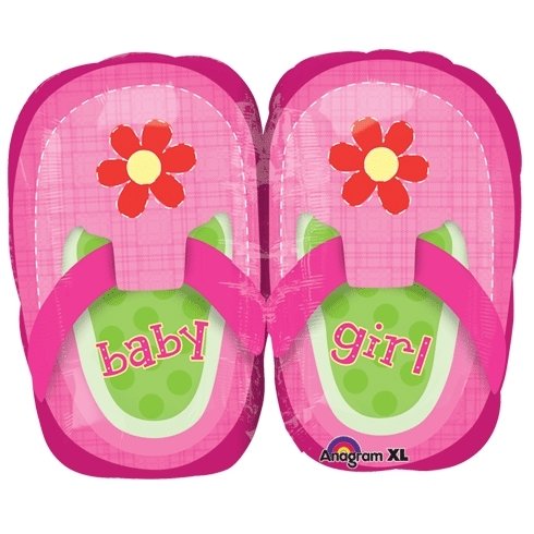 Baby Girl Pretty Pink Shoes Foil Balloon