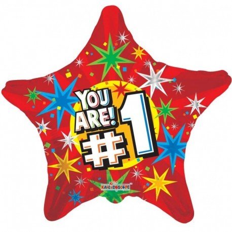 You Are #1 Star Foil Balloon