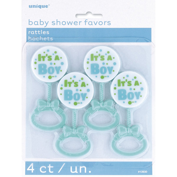 It&#39;s a Boy Rattle Favors /4Pcs
