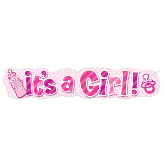 Girl Bottle Giant Jointed Banner